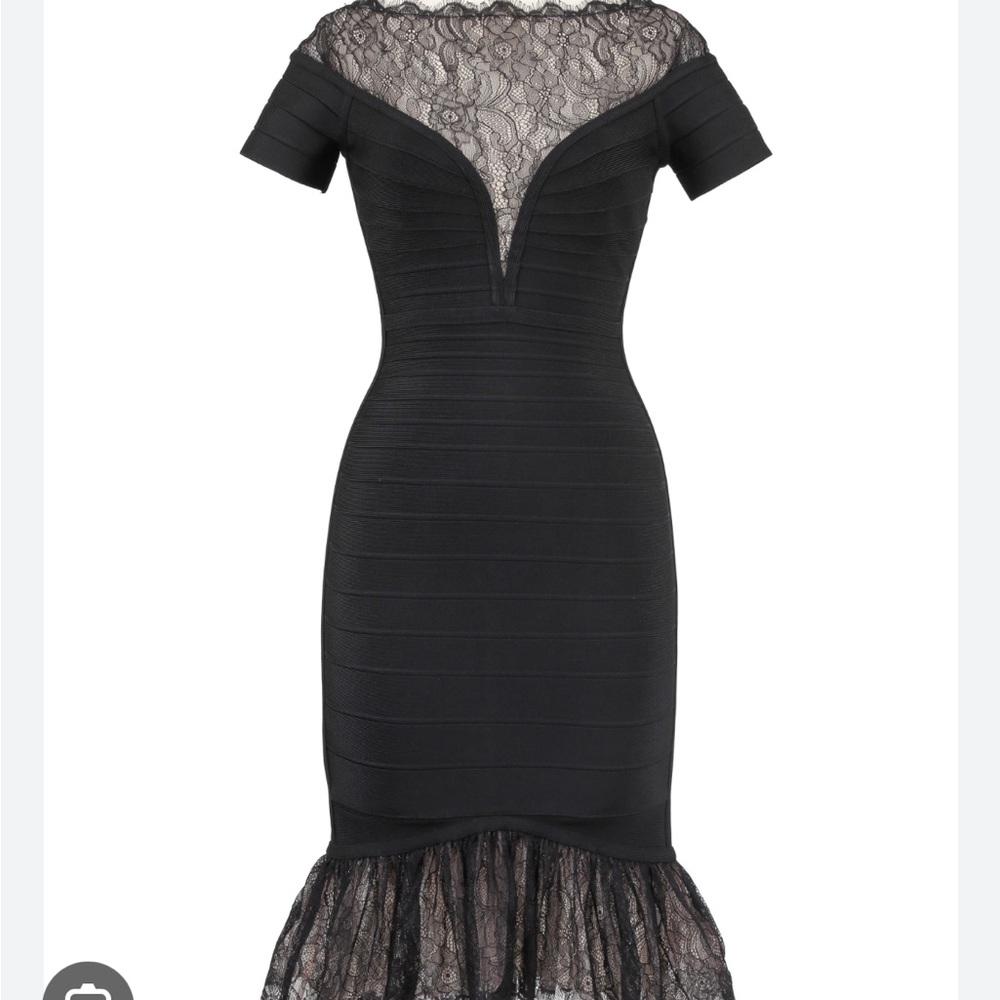 Herve leger bandage dress with lace. Worn a couple times.